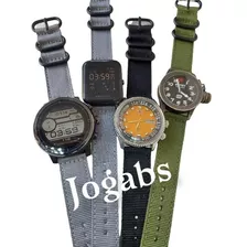 Pulseira Relógio Nylon Militar Universal Pinos Grátis