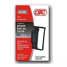 Cinta Impresora Fiscal Epson Erc 30/34/38 Tmu 220 Negro X10