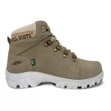 Bota Feminina Cano Curto Masculina Couro Adventure Trilha 