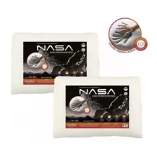 Kit Com 2 Travesseiros Nasa-x Viscoelástico 10cm Duoflex 