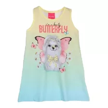 Vestido Kely Kety Infantil Borboleta