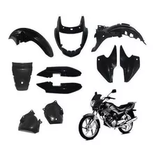 Kit Plasticos Completo Honda Storm 125 10 Piezas Negro Vc