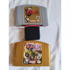 N64 Zelda Majora's Mask E Zelda Ocarina Originais Clássico.