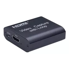 Capturadora De Vídeo Rullz Hdmi 4k 1080p Salida Hdmi Externa