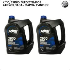 Óleo Evinrude Xd-50 2 Tempos 3,8 Litros Kit C/2