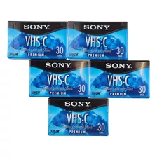 Pack C/5 Cassette Sony Vhs-c 30min Premium