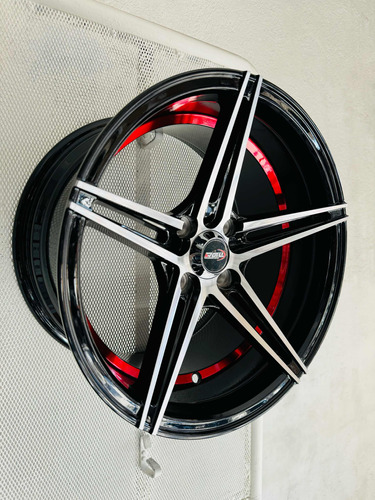 Rines 15x8.5 4-100 Vw Mk1 Km2 Mk3 Tsuru Clio Chevy Rojo Msi Foto 3