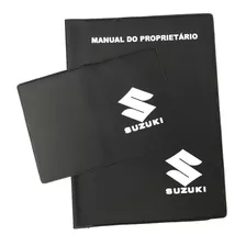 Capa Porta Manual Proprietário Suzuki + Porta Doc.