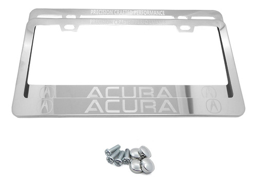 Set 2 Portaplacas Universal Honda + 4 Tapones Aire 