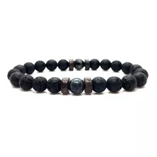 Pulseira Pedra Natural Lava Vulcânica | Lunar