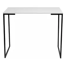 Mesa Escritório Secretária Diretor Branco/preto 150x76,5