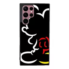 Funda Para Galaxy Mickey Mouse Fondo Negro Silueta Colores