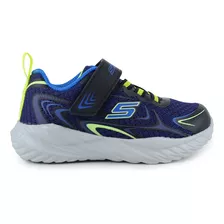 Tênis Infantil Masculino Skechers Nitro Sprint Azul - 40388n