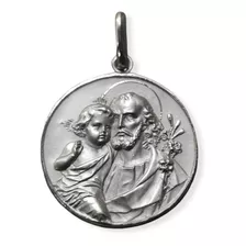 Medalla Plata 925 San José #334/1 Bautizo Comunión 