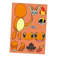 Adesivo Pokémon - Charmander - Coleção 151 - Monte O Seu 