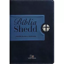 Bíblia De Estudo Shedd Ara Capa Luxo Azul