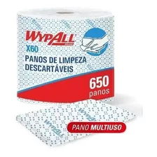 Pano Para Limpeza Wypall X60 Pano Azul