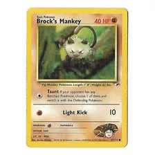 Pokemon Brock's Mankey Gym Heroes Frete Incluso