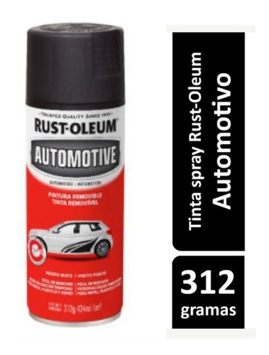Spray Envelopamento Preto Fosco - Rust Oleum