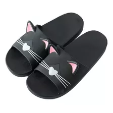 Chancletas Chanclas Zapatillas Ojotas Diseño Gato Talles