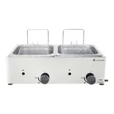 Fritadeira Industrial À Gás Com 2 Cubas 10l Sfg212 Venâncio 