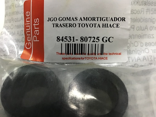 Juego Goma Amortiguador Trasero Toyota Hiace Precio X 2 Jgos Foto 10