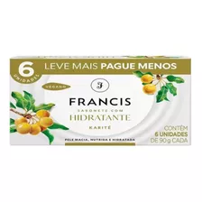 Pack Sabonete Com Hidratante Karité Francis 6 Unidades 90g