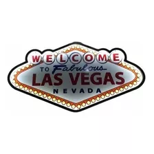 Placa Luminosa Letreiro Com Led Las Vegas Mdf 38 X 73,5