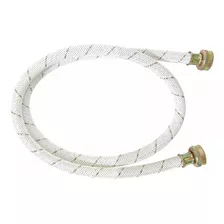 Manguera Lavadora Flexible Vinilo Blanco 150cm 3/4x3/4