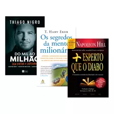 Kit Do Mil Ao Milhão + Mais Esperto Diabo + Mente Milionária