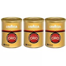 Kit 3 Cafés Moido Oro Premium Italiano Lavazza 250 Gr