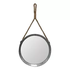 Espejo Decorativo Circular D Metal Para Colgar Stonebriar ;o