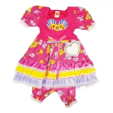 Vestido Junino Caipira Infantil Fantasia 4 Anos 