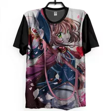 Camiseta Cut Sakura Card Capitors Anime Shoujo Magia 3d Fofo