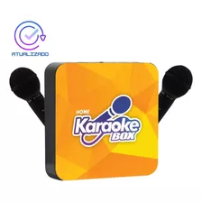 Aparelho De Karaoke Com Sistema Home + 2 Mic + Caixa De Som