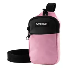 Shoulder Bag Bolsa Rosa Full Style Ajustável Transversal Pochete Necessaire Multiuso