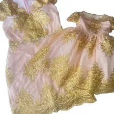 Vestido Tal Mãe Tal Filha Festa Tubinho Renda Tam Gg Tam 1