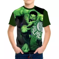 Camiseta Heroi Hulk Time Palmeiras Verdão Vingadores