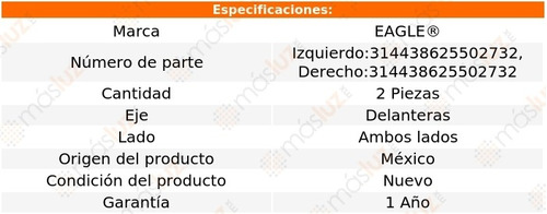 Kit 2 Bases Para Amortiguador Del Lr2 3.2l 6 Cil 08/12 Foto 2