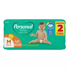 Fralda Descartável Personal Baby Protect & Sec M 40 Unidades