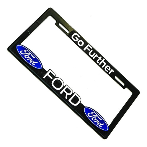  Portaplacas Premium Ford Go Further Juego 2 Piezas Foto 4