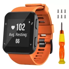 Malla De Silicona Para Garmin Forerunner 35 Naranja