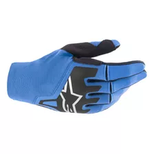 Luva Alpinestars Techstar Azul Cross Motocross Moto Cor Azul/preto/branco Tamanho G