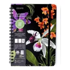 Caderno Colegial Jóia Natural 80 Folhas Insecta Noite Cicero