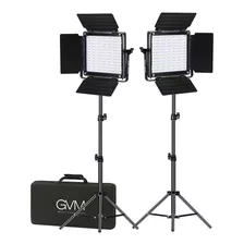 Gvm 800d-rgb Led Studio 2-video Light Kit