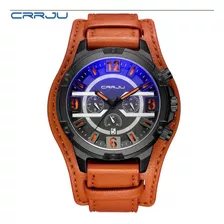 Reloj Sport Con Correa De Piel Para Hombre.