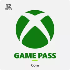 Xbox Game Pass Core 12 Meses Codigo 25 Digitos Series Sx One