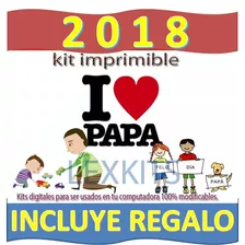 Kit Imprimible Dia Del Padre 2020 Con Banderin 