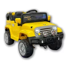 Carrinho Elétrico Jeep Trilha Amarelo 12v