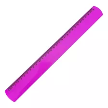 Régua 30cm Goller Cores Pvc Escolar Dura Resistente